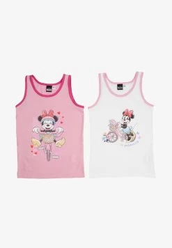 Disney MINNIE MOUSE 2 PACK - Unterhemd/-shirt - Weiß Rosa