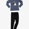 DISNEY MINNIE MOUSE SET LANGARM - Nachtwäsche Set - Grau Schwarz