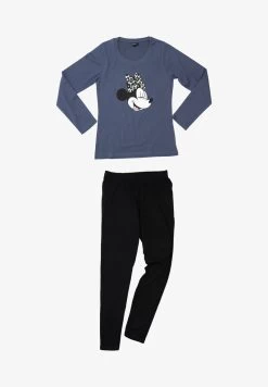 DISNEY MINNIE MOUSE SET LANGARM - Nachtwäsche Set - Grau Schwarz