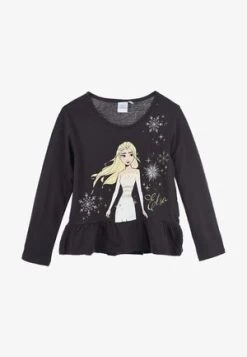LONGSLEEVE SHIRT LANGARM ELSA UND ANNA - T-SHIRT TOP - DISNEY FROZEN - Langarmshirt - Grau -Günstiges Disney Geschäft 570e2b423bd9459ea7192191a4685cdc 2