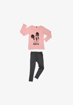 DISNEY MICKEY MOUSE - Nachtwäsche Set - Grau Rosa