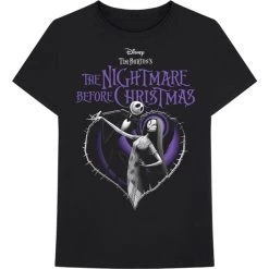 Disney T-Shirt Unisex - Design: The Nightmare Before Christmas Purple Heart